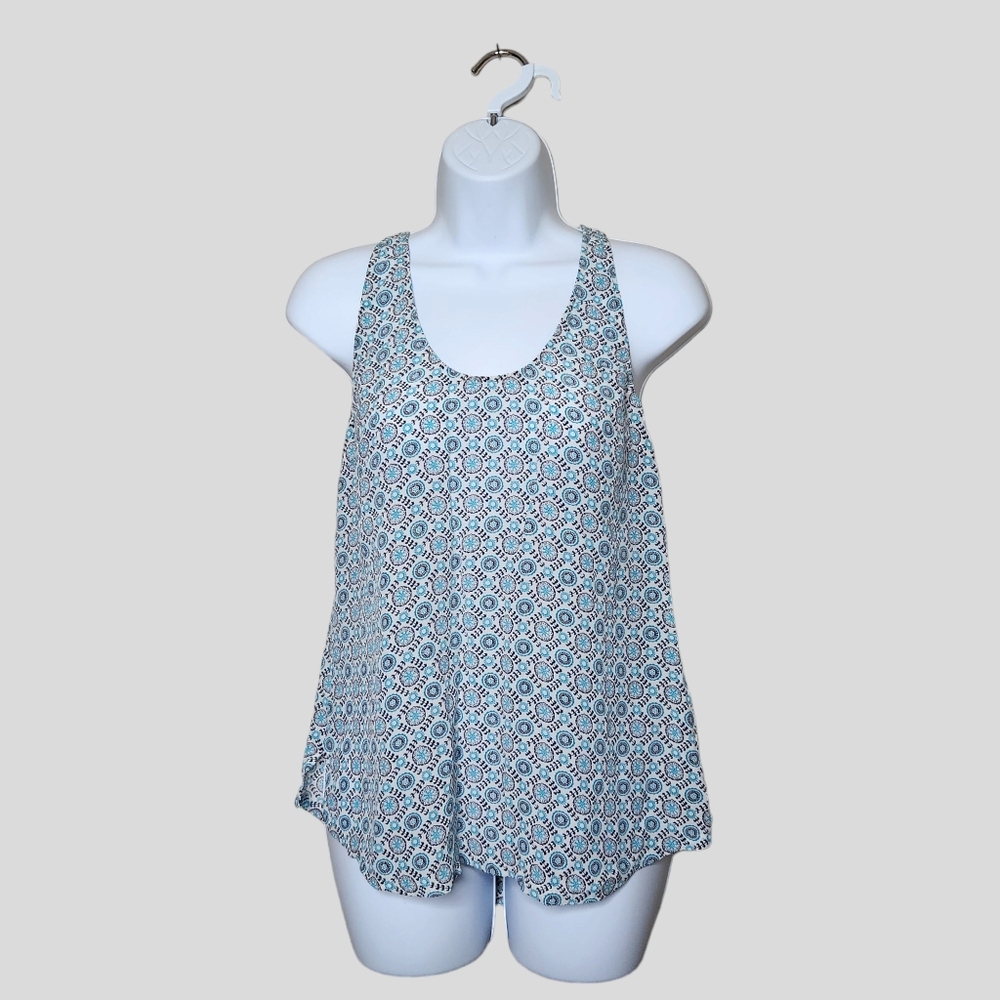 Joie Drew D Silk Medallion Print Tank Top